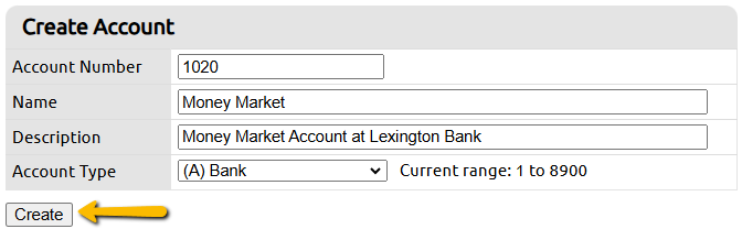create button