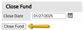 close fund button