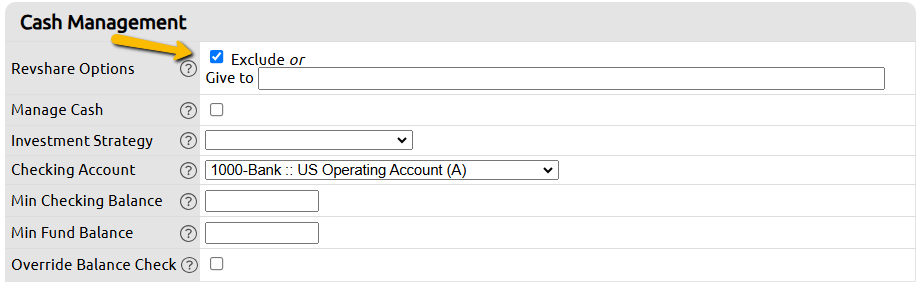 revenue share options