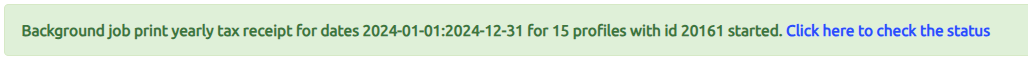 click here to check the status button