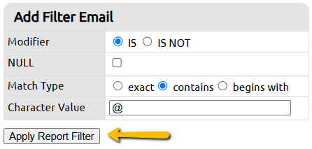 apply report filter