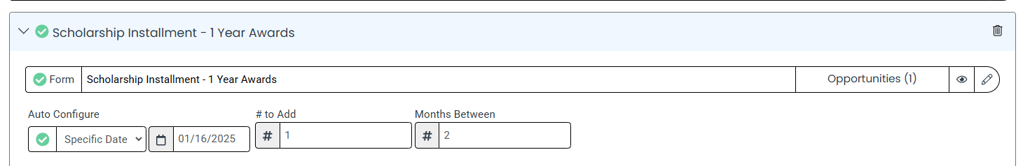 specific date