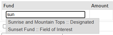 search for fund