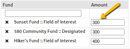 fund amount