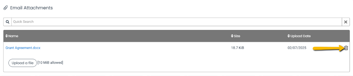 delete button