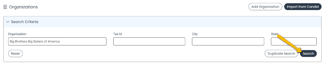 search button