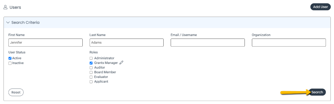 search button