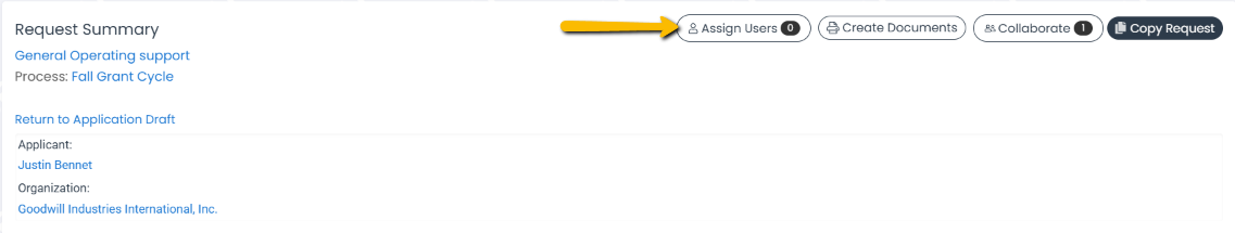 assign users button