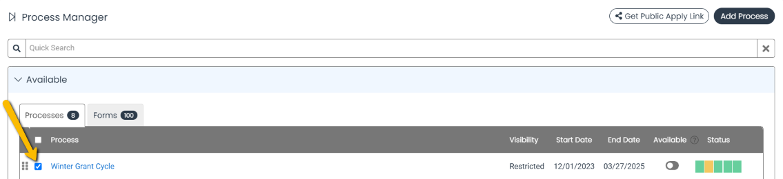check box