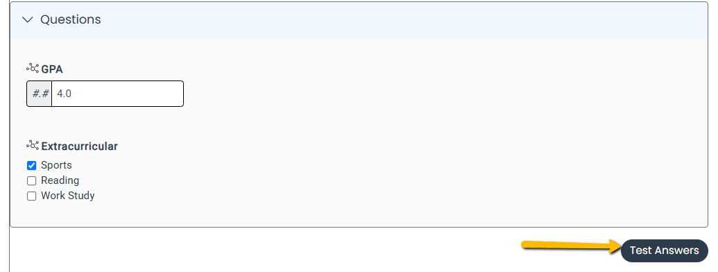 test answer