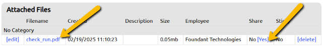 file name and yes button
