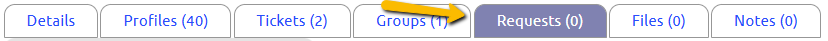 requests tab