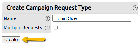 create button