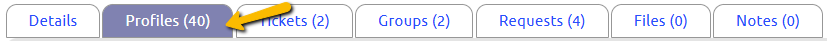 profiles tab