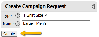 create button