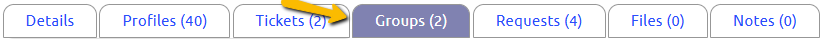 groups tab