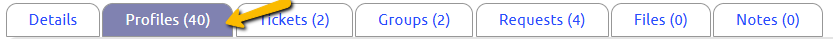profiles tab