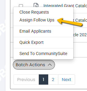 batch actions