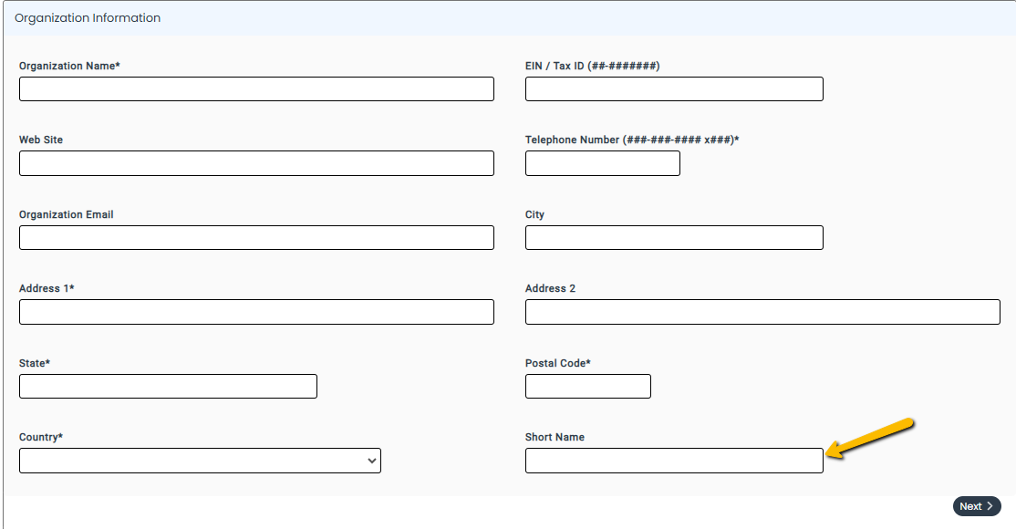organization custom field