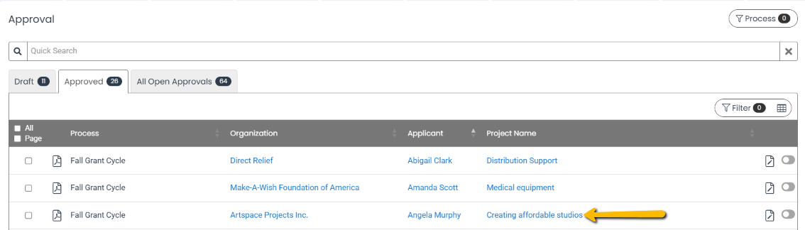 project name