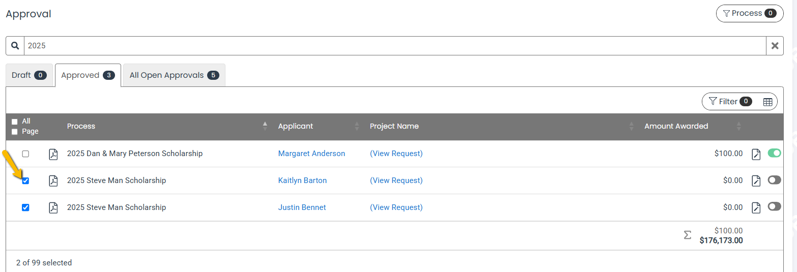 check box