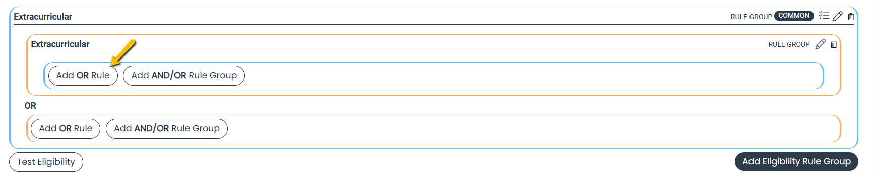 add or/and rule