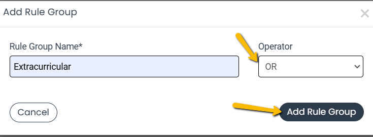 add rule group
