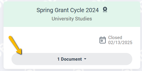 documents drop down menu