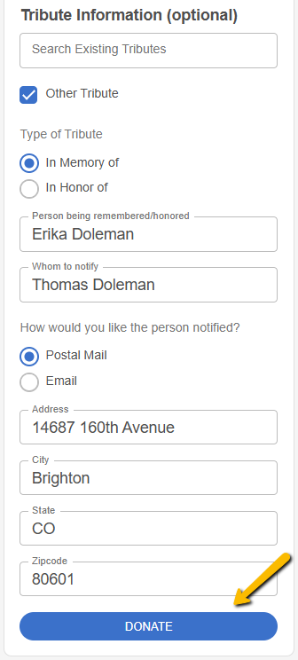 donate buttond