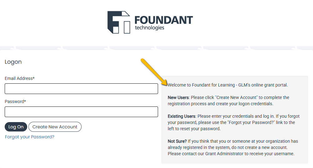 logon page message