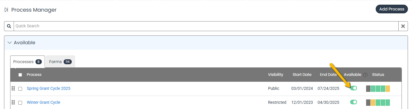 available toggle