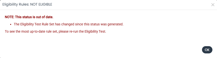 eligibility rule change message