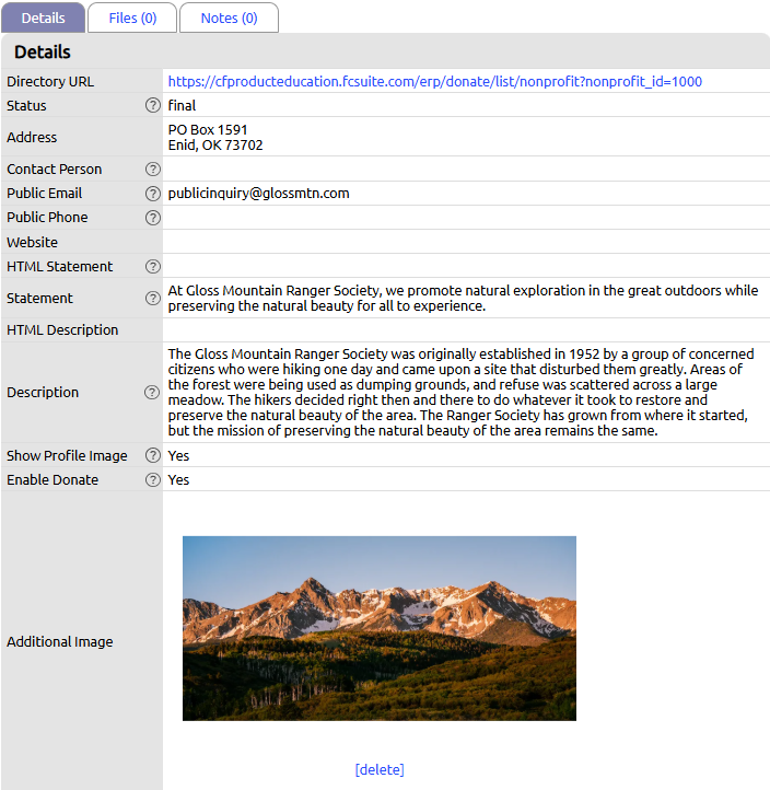 nonprofit designation