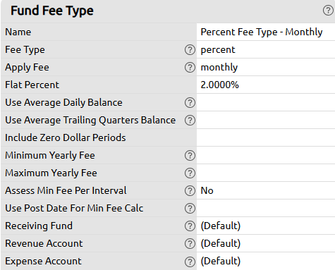 percent monthly fee type