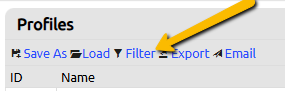 filter button