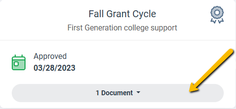document dropdown