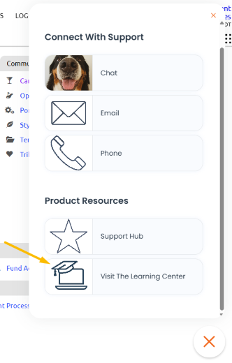visit the learning center