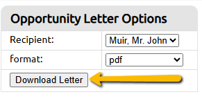 download letter button