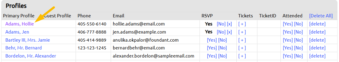 click name