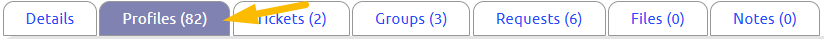 profiles tab