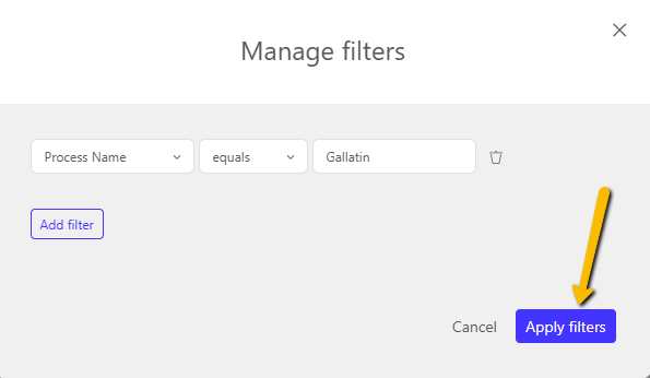 click apply filters