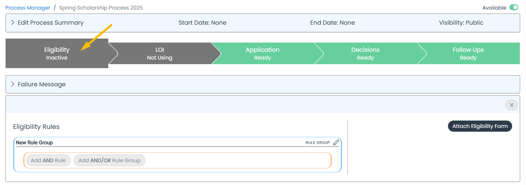 eligibility stage