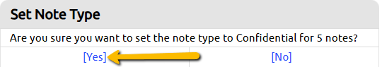 yes button