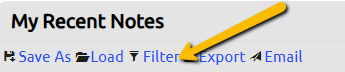 filter button