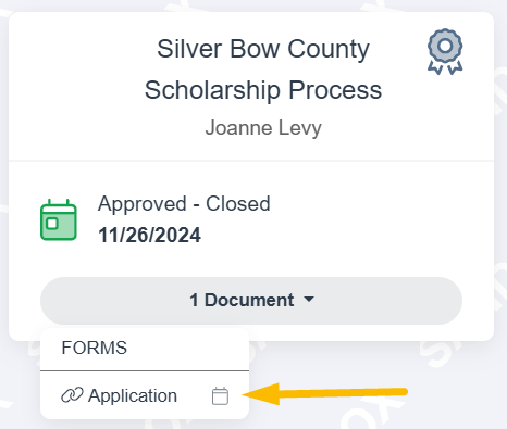 drop down menu