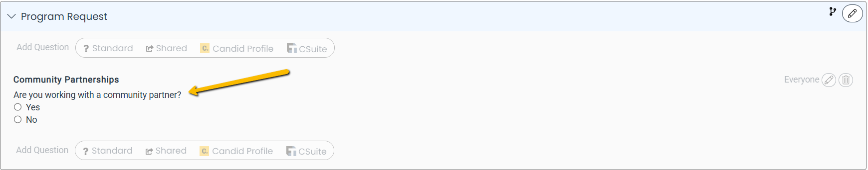 add question