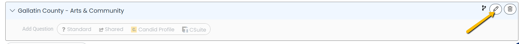 pencil icon next to group