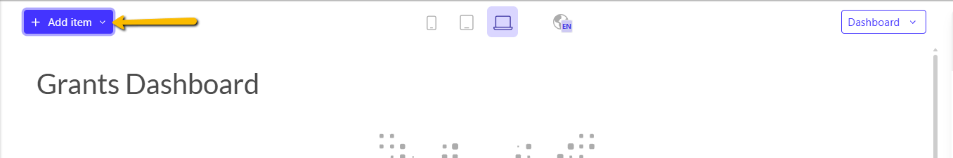 add item button