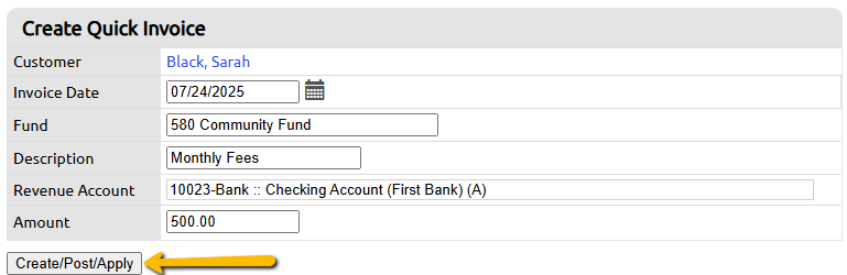 create/post/apply button