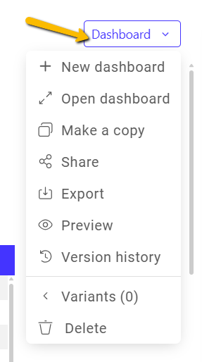 dashboard management